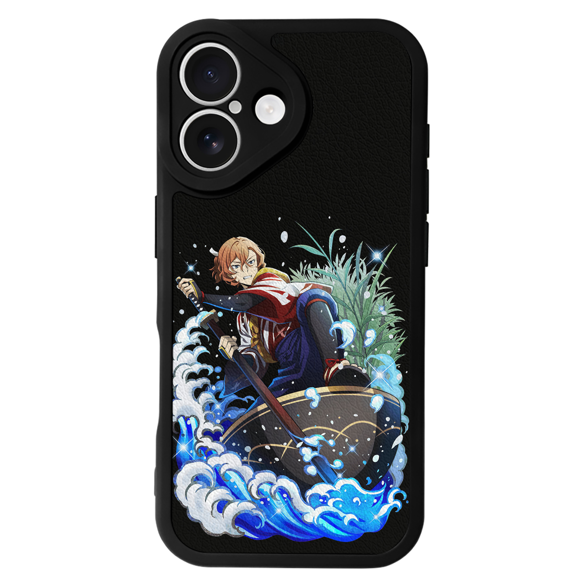 （画像用） 文豪ストレイドッグス Bungo Stray Dogs 【iPhone 16シリーズ対応】シリコンスマホケース（レザー調） 材質：シリコン